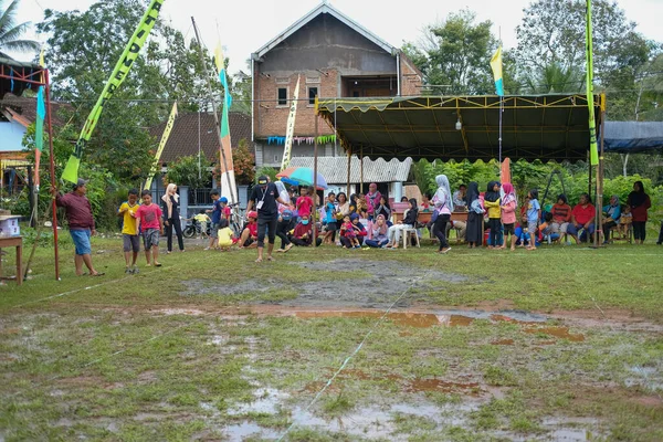 Blitar Indonésie Septembre 2022 Les Villageois Participent Course Fête Indépendance — Photo