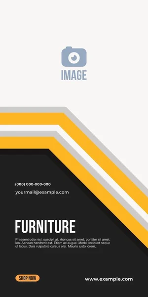 Furniture Home Decoration Property Advertising Marketing Marketing Banner Furniture Products — Stockvector