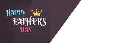 Happy father's day banner template, tie, brochure, marketing, post, sale discount concept. Design