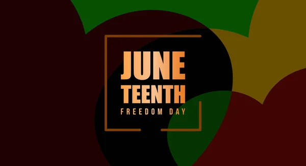 Juneteenth Freedom Day Abstract Vector Illustration Geometric Background Shape Vector — 图库矢量图片