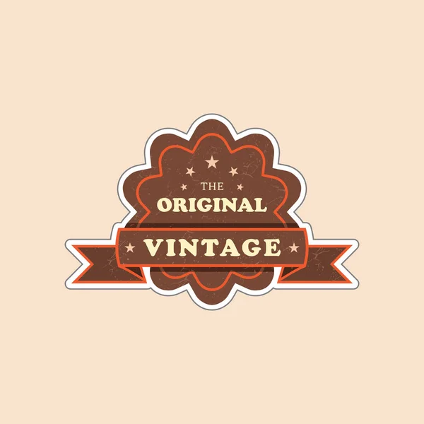 Vintage Badge Symbol Design Premium Illustration — стоковый вектор