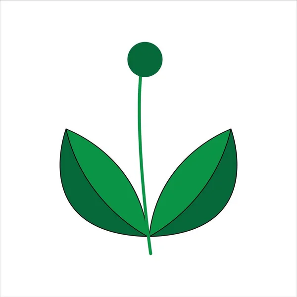 Leaf Seed Icon Design Web — Image vectorielle