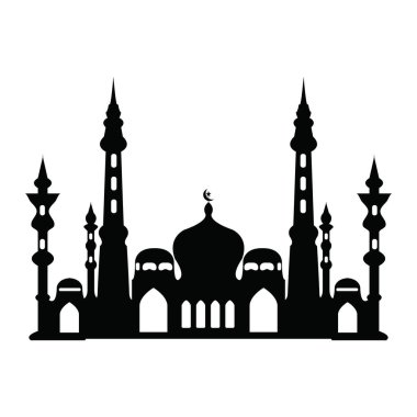 Cami simgesi vektör tasarımı illüstrasyon ağı