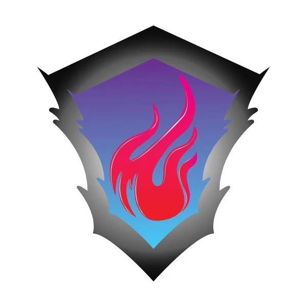 Fire Logo Vector Icon Illustration Web — Stok Vektör