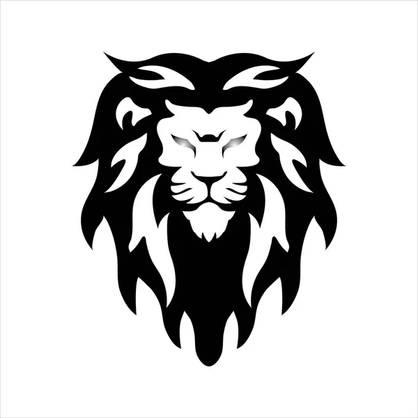 Löwenkopf Logo Icon Design Illustration Web — Stockvektor