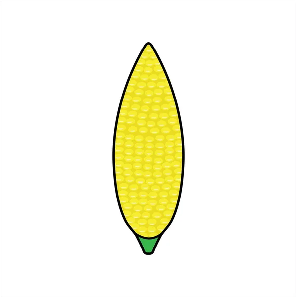 Corn Icon Design Logo Illustration Template Web — Stok Vektör