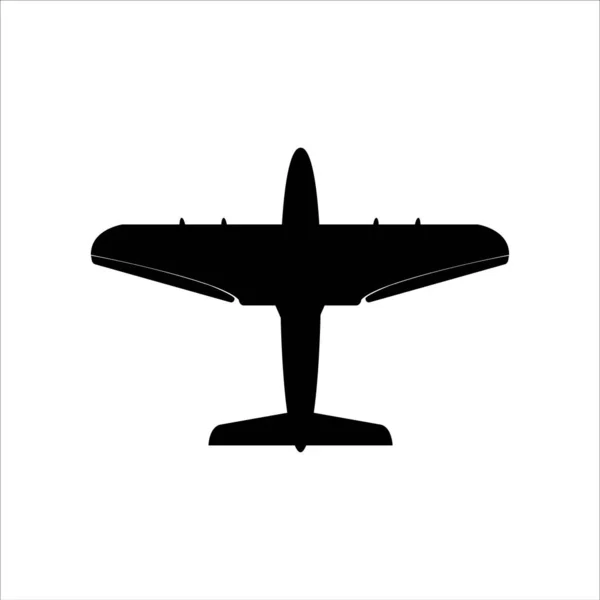 Aircraft Vector Modern Design Illustration Template Web — Vector de stock