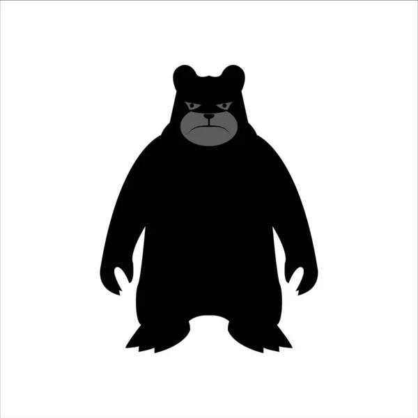 Bear Silhoutte Vector Design Illustration Template Web — Wektor stockowy