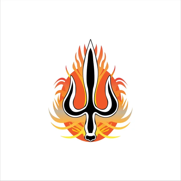 Spear Logo Vector Icon Design — Stockvektor