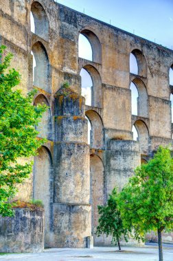 Elvas, Portugal - June 2022 : Historical center in sunny weather