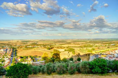 Elvas, Portugal - June 2022 : Historical center in sunny weather