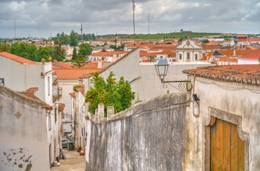 Elvas, Portugal - June 2022 : Historical center in sunny weather