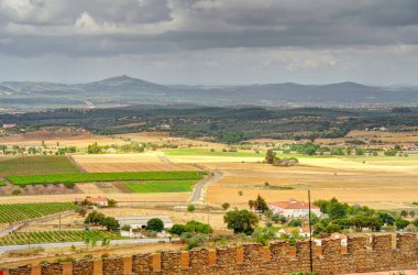 Elvas, Portugal - June 2022 : Historical center in sunny weather
