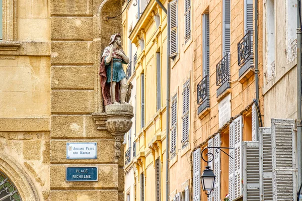 Aix Provence France March 2022 Historical Center Cloudy Weather — Stock Photo, Image