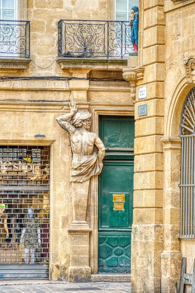 Aix Provence France March 2022 Historical Center Cloudy Weather — Stock Photo, Image