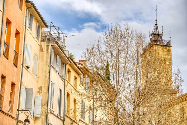 Aix Provence France March 2022 Historical Center Cloudy Weather — Stock Photo, Image