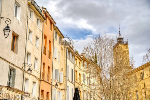 Aix Provence France March 2022 Historical Center Cloudy Weather — Stock Photo, Image