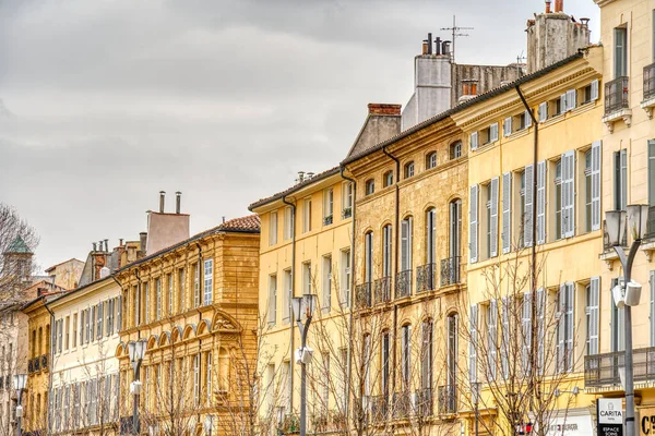 Aix Provence France March 2022 Historical Center Cloudy Weather — Stock Photo, Image