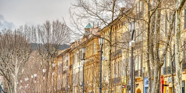 Aix Provence France March 2022 Historical Center Cloudy Weather — Stock Photo, Image