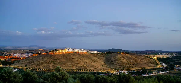 Elvas, Portugal - June 2022 : Historical center in sunny weather