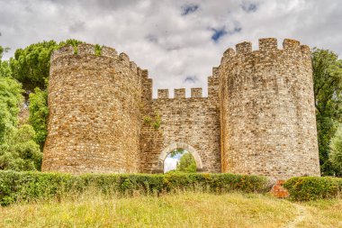     Vila Vicosa, Portugal - June 2022 : Historical center in cloudy weather                           
