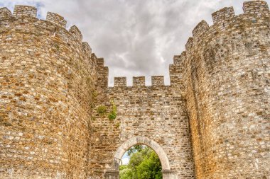     Vila Vicosa, Portugal - June 2022 : Historical center in cloudy weather                           