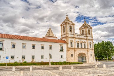     Vila Vicosa, Portugal - June 2022 : Historical center in cloudy weather                           