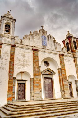 Monsaraz, Portugal - June 2022 : Historical village in cloudy weather
