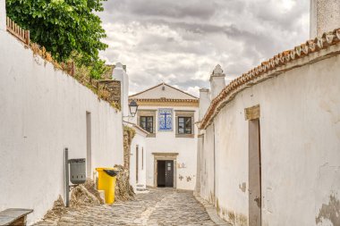 Monsaraz, Portugal - June 2022 : Historical village in cloudy weather