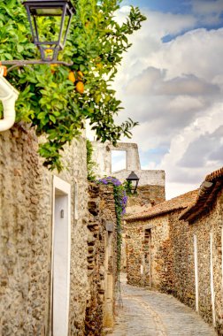 Monsaraz, Portugal - June 2022 : Historical village in cloudy weather