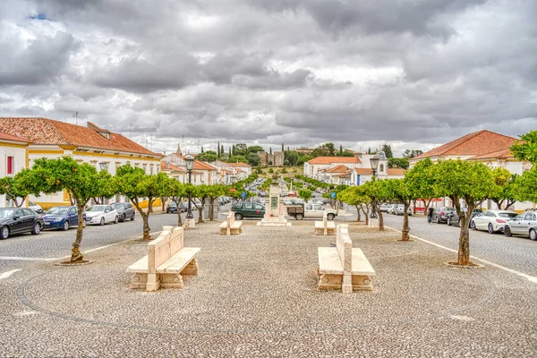 Vila Vicosa Portugal June 2022 Historical Center Cloudy Weather — Zdjęcie stockowe