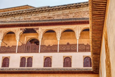 Granada, Spain - September 2020 : Alhambra Palace detail 