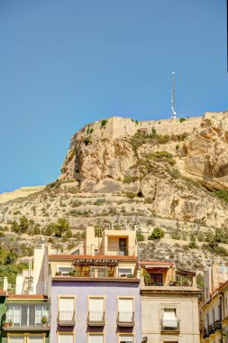 Alicante, Spain - August 2021 : Historical center in sunny weather