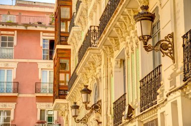 Alicante, Spain - August 2021 : Historical center in sunny weather