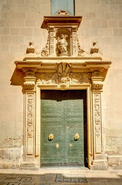 Alicante, Spain - August 2021 : Historical center in sunny weather