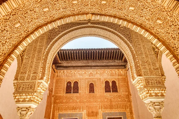 Granada Spain September 2020 Alhambra Palace Detail — 스톡 사진