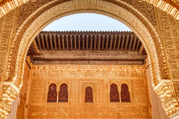 Granada, Spain - September 2020 : Alhambra Palace detail 