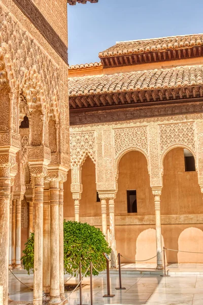 Granada Spain September 2020 Alhambra Palace Detail —  Fotos de Stock