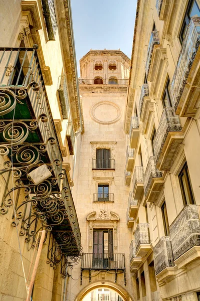 Alicante Spain August 2021 Historical Center Sunny Weather — Stockfoto