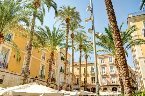 Alicante Spain August 2021 Historical Center Sunny Weather — Stockfoto