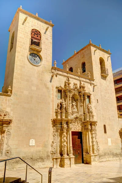 Alicante Spain August 2021 Historical Center Sunny Weather — 图库照片