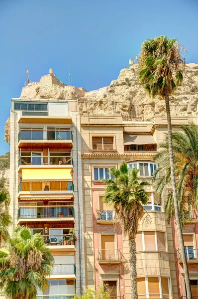 Alicante Spain August 2021 Historical Center Sunny Weather — Fotografia de Stock