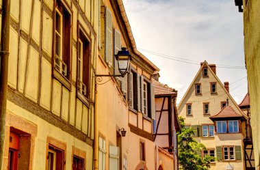             Colmar, France - June 2022 : Historical center in sunny weather                   