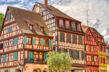             Colmar, France - June 2022 : Historical center in sunny weather                   