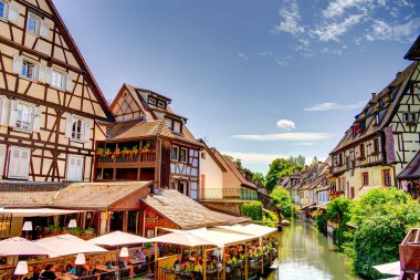             Colmar, France - June 2022 : Historical center in sunny weather                   