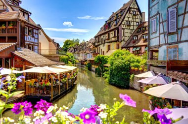             Colmar, France - June 2022 : Historical center in sunny weather                   