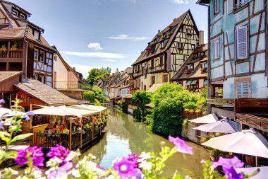             Colmar, France - June 2022 : Historical center in sunny weather                   