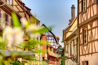             Colmar, France - June 2022 : Historical center in sunny weather                   