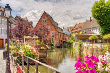             Colmar, France - June 2022 : Historical center in sunny weather                   