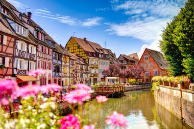             Colmar, France - June 2022 : Historical center in sunny weather                   